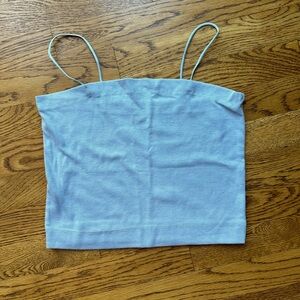 Baby blue crop tank
